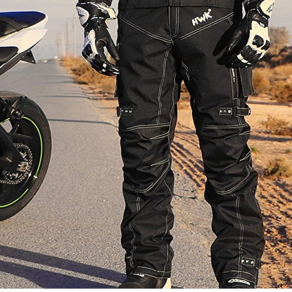 HWK Motorsports Motorcycle Protective Padded Waterproof Riding Pants Size 3XL